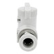 Hasdick HKT-8 tracheal switch valve pneumatic connector quick-insert quick-connect valve PU tracheal manual valve HVFF hand-turn valve BUC-8mm