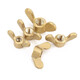 Jinchao horn nut copper butterfly nut Yuanbao nut hand-tightened copper nut GB62M3M4M5M6M8M10M12 M8 copper nut (2 pieces)