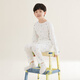 Hongdou Kinderpyjamas Jungen und Mädchen Hauskleidung reine Baumwoll-Langarmhose Anzug Frühling und Sommerauszug Klimaanlage J3271 160