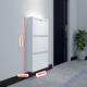 Gabinete de zapato de flip aifeng de Miaofan con cerradura de 15 cm fuera del corredor del gabinete de zapato estrecho de zapatillas de pared montada en la pared de la contraseña antirrobo bloqueo blanco de tres capas de tres capas de 655 mm de ancho