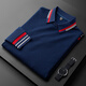 Prideme Design Sense Nische Herbst Dünne High-End European Casual White Polo Shirt Herren-Langärmelte schlank