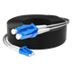 Nokoxin outdoor flame retardant field optical cable single-mode double-core jumper lc-lc-sc 2-core fiber jumper armored outdoor waterproof sun protection fiber cable long tower base station communication outdoor field optical cable single-mode double-core (LC-LC) 50 meters