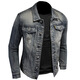 
ANDSEEYOU Brand Denim Jacket Men's National Trendy Clothing 2025 Spring New Fashion Simple Slim Denim Jacket Men 687 Models L