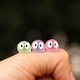Cartoon Harz Accessoires Mini Luminous kleine Dinge diy luminöse farbige kleine Kohlekugeln Kinder Desktop -Spielzeug Ornamente Luminousfarbene kleine Kohlekugeln zufällig 2