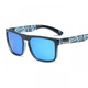 Outdoor Cycling European and American Sunglasses D Men's Polarized Sunglasses Retro Sports Sunglasses Men's Sunglasses 723 Transparent Blue Frame/Gray Film (Polarized Film)