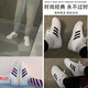 Adidas Herrenschuhe, niedrige Top-Schuhe, Sommer neue Drei-Streifen atmungsaktive Freizeitschuhe, Leinwandschuhe, Retro-Sneaker, AW3889/ Weiß/ 41