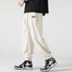 Pantalon Shannu Pantalon de la soie de glace droite pour hommes pour hommes pour le printemps et l'automne Sports à la mode à séchage rapide Pantalon masculin à neuf points 311 Black XL (recommandé 125-150jin [Jin est égal à 0,5 kg])))
