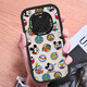 Rich World [Disney Autorizado] Huawei Mate70pro+ Caja de teléfono móvil 60 Silicona lente suave de caparazón completo Caso de protección de la tapa completa Anti-caza de camas de dibujos animados creativos de la marca de moda avanzada Advanced Fat Girl Purple X1478 Disney Huawei Mate60rs