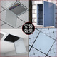 OUFENQI aluminum alloy access hatch ceiling decorative cover finished central air conditioning sewer pipe repair inspection door hole magnetic type opening 150*150mm universal ceiling wall extra thick