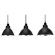 CHANDELIERS INDUSTRIELS ET MINUATIONS CHANDELIERS LAMPORE BUREAU CHANDELIERS LAMPADE Shell 39 cm Black JG-831