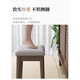 Baiyuda Solid Wood Dressing Stool Modern Simple Soft Bag Stool Home Dressing Table Cosmetic Chair Bedroom Wood Color