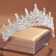 Shijun (SHIJUN) Crown Tiara Adult Ceremony 18-year-old Bride Korean Style Wedding Dress Hair Accessories Goddess 18th Princess Birthday Crown Blue Crown TS-0002-B