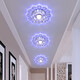 Jinglei LED coloré allée lumière couloir lumière salon couleur spot downlight intégré cristal hall d'entrée lumière d'entrée LED 5 watts avec lumière blanche haute luminosité installation dissimulée
