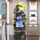 Yinqiang large rockery flowing water fountain ornaments floor-standing living room office feng shui wheel alpine circulation waterscape decoration 9923 small [height 108cm]