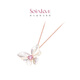 Chow Tai Fook SOINLOVE Treasure Girl 18K Gold Butterfly Tourmaline White Shell Necklace VV240