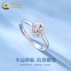 China Gold (CHINA GOLD) four-leaf clover ring for women pt950 platinum ring plain ring opening adjustable ring Valentine's Day birthday gift four-leaf clover platinum ring about 2.6g