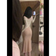 忆静萱（YIJINGXUAN）2025秋季女装新款裙子纯欲辣妹吊带包臀连衣裙不规则罩衫两件夜店 主图款 M 【建议95-105斤】