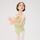 
Yuebu children's dance suits and practice suits for girls' summer ballet skirts and children's body suits and short-sleeved gymnastics clothes Chinese dance suits Rose pink [top + pink 5-layer skirt] 130CM (recommended to take a larger size)
