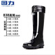 Huili Shanghai genuine Huili 838 medium and high tube rain boots waterproof plastic wear-resistant labor waterproof shoes anti-slip PVC rubber shoes wholesale Huili 818 high tube 40