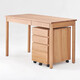 MUJI solid wood desk/(with drawer) table natural color width 120* length 60* height 75cm