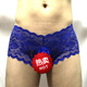 
Men's sexy underwear for men wearing men's sexy transparent lace underwear thong seducing male servant gay red M