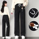 Los pantalones casuales sueltos usados ​​por la niña en la primavera y el verano de los jóvenes estudiantes de secundaria con jeans de pierna ancha para niñas jóvenes con niños grandes en primavera y otoño 12 1 9856 azul one size xl 98-105jin [Jin equivale a 0.5 kg] desgaste