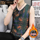 Modalde Velvet Warm Vest pour hommes en automne et hiver 2025 Nouveau style Inside Wear Base plus Velvet pour le style sans chaleur pour hommes 9913 L 100-125Jin [Jin est égal à 0,5 kg]