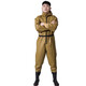 HHONGSHIYU waders, full-body rain trousers, waders, waterproof fish pants, one-piece waterproof suit, reservoir wading jacket, wading pants, fishing suit, yellow rhombus knit, cuff style 42 (select according to sneaker size)
