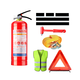 Taoya vehicle-mounted fire extinguisher 1KG household use 2KG portable dry powder national standard car annual inspection private axle vehicle 1KG dry powder fire extinguisher (national standard) vehicle use