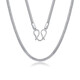 Mengjinyuan Platinum Necklace PT950 Simple Woven Necklace Fashion Classic Chopard Chain Men's Gift