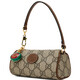 Gucci Gucci Femenino clásico Presbiteriano GG Mango entrelazado Bolso de hombro Ebony 726687 Fabnf 9855 TU