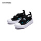 Converse children's shoes, boys and girls sandals, summer new children's lightweight toe-cap breathable sports sandals, black 30, recommended foot length 18.5cm