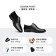 零度Zero男鞋夏季新款男士职场商务办公皮鞋子舒适耐磨正装德比鞋 系带款黑色36X 43