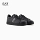 Emporio Armani / Armani Flagique officielle EA7 / NOUVEAU hommes et femmes couples chaussures de carte sportives chaussures décontractées 2025 Summer M826-Black / Silver 40