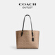 COACH Gift Outlet Women's Bag Classic Logo MOLLIE Tote Bag Large Capacity No. 34 Portable Shoulder Bag IM/Brown/Black