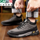 Cartelo Cotton Shoes Men's 2025 Hiver Nouveau cuir authentique plus toison Boots de neige en laine épaissi des chaussures masculines chaudes et décontractées