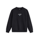 Li Ning Outdoor Sports 2024 New Winter Casual and Versatile Men's Round Neck Pullover Warm Plus Fleece Sweatshirt AWDU679 Flower Gray AWDU679-2 S