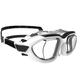 DECATHLON large-frame myopia swimming goggles high-definition anti-fog and anti-leakage goggles simple black and white 500-4855176