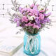 AIMAN Yunnan Flowers Dried Flower Bouquet Forget-Me-Not Lover Grass Combination Starry Gypsophila Living Room Real Flowers Flower Arrangement Home Furnishings Pink + Grass About 30 Pieces Not Included in the Flower Basket