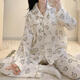 Chicao Japanese-style giikawa chiikawa pajamas for women in spring and autumn long sleeves cute little Ba students can wear home clothes outside 3519# double long wrinkled cloth rabbit M 75-100Jin[Jin equals 0.5 kg]