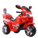 Xiaogazi children's electric car, three-wheeled motorcycle, police car, large male and female baby toy car, can sit 2-3-6 years old stroller, white dual drive