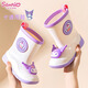 Hello Kitty Kulomi Children's Rain Shoes Girls Rain Boots 2024 New Sanrio Girl Water Shoes Kids Baby Children's Rubber Shoes 2504 Kulomi Inner Length 16.5cm 170