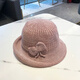 Schöne Frauenstraße cooler Top -Top koreanischer Stil faltbarer Sonnenschutzhut Sommer Strickfischer Hut Frauen Spring Britisch -Toper Casual Hundert Beige