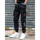 Zuoyoupin funktionale Arbeitshose Herren Trendy Brand Herbst und Winter lose lose Bindungshosen Sporthosen Boy lässige Hosen Männer 719 Schwarz 2xl (Empfohlenes Gewicht 130-145 Jin [Jin gleich 0,5 kg]))