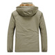 JP Herrenjacke plus Samt dicke warme Kapuze-Freizeitjacke 689 9868 Militärgrün M-170