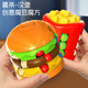 Weilida Rubik's Cube Children de 1 a 3 años de edad francesa Niños de papas fritas Rubik's Cube Fingertip Spindle Toy Magic Bean Focus Hamburger Finger Gyro Cube 6 cuentas de color [Modelo de bebidas puede modelar]