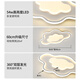 大观园卧室灯现代简约温馨主卧房间云朵灯创意极简护眼儿童房吸顶灯O685 4866-60cm-三色变光-54W-全光谱