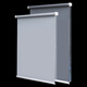 Kabalan roller blinds blackout sunshades without punching installation heat insulation sun protection lift kitchen office advertising logo roller curtains feather coated silver thickening customized