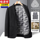 Hengyuanxiang double-sided wool jacket men's wool suit business casual suit winter plus velvet thickened short coat gray brown [removable down liner] M (170) Recommended 95115Jin [Jin equals 0.5 kg]
