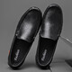 
Qice Doudou shoes men's British fashion lazy driving loafer shoes Internet celebrity soft bottom business formal casual shoes MT9901 black 41